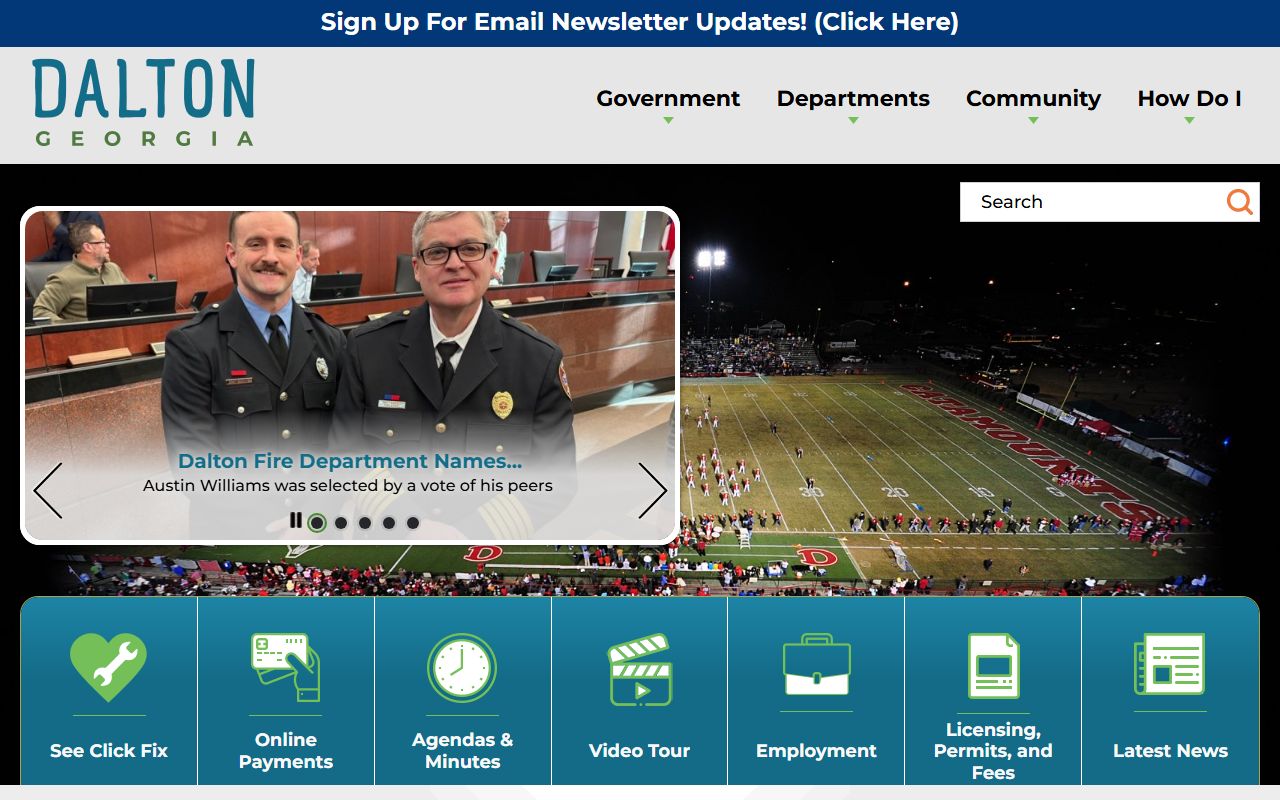 City of Dalton government website