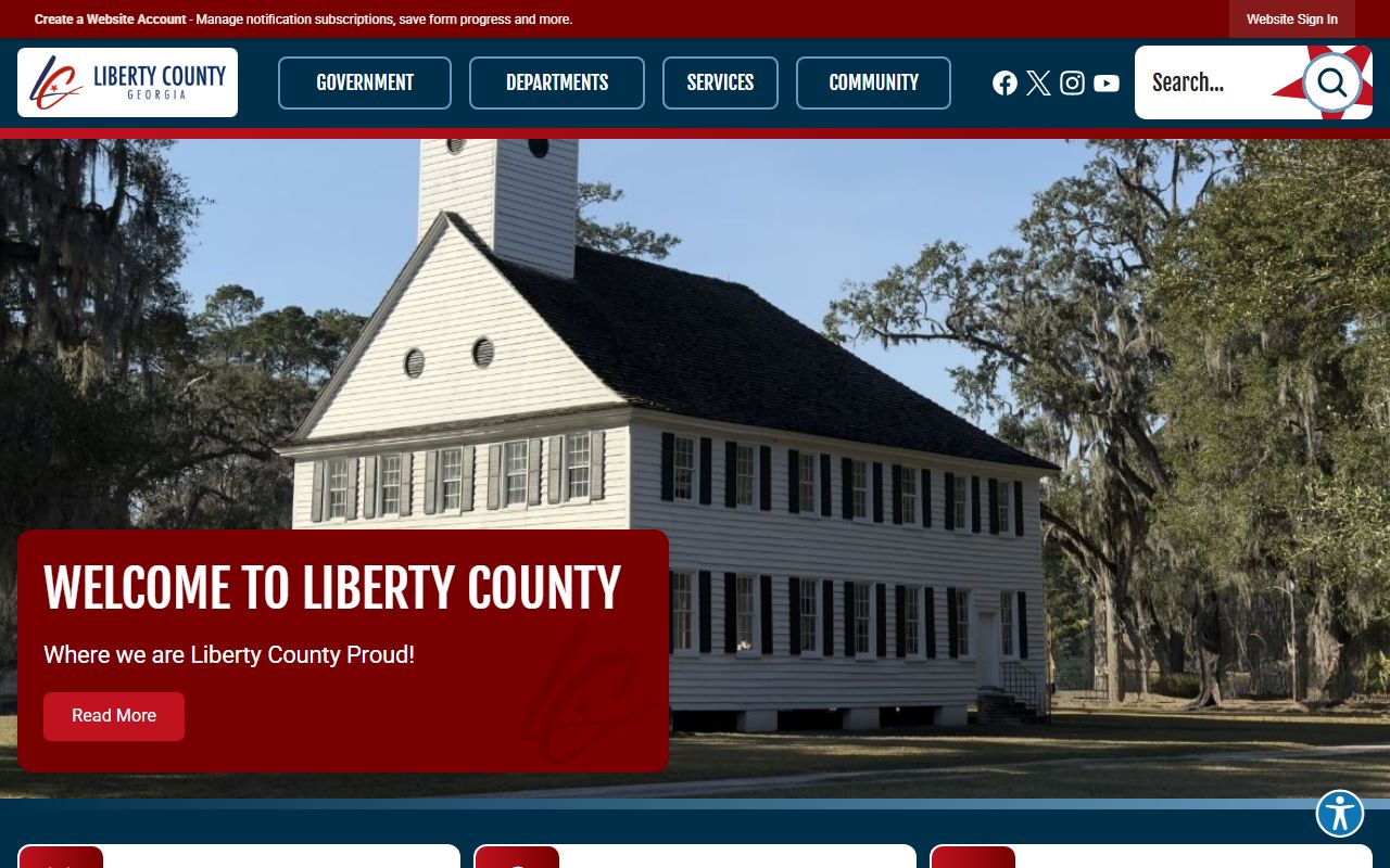 Liberty County Georgia government website