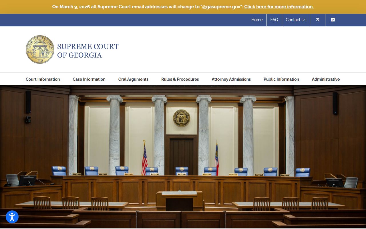 Supreme Court of Georgia website court records